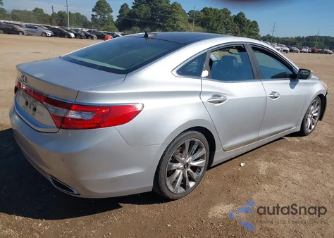 2012 Hyundai Azera из США, поврежденный, VIN KMHFH4JG5CA124572
